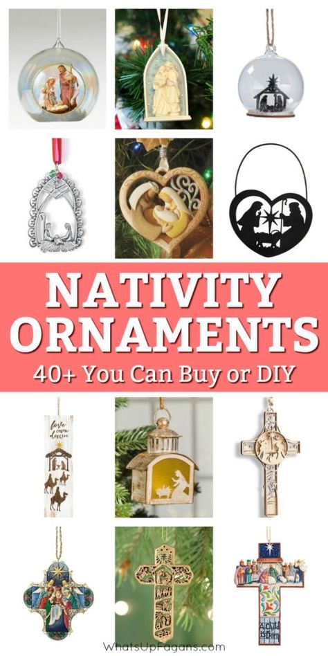 Diy Christian Christmas Ornaments, Christmas Religious, Christmas Delights, Religious Ornaments, Ornaments To Make, Diy Nativity, Holidays Ideas, Christmas Church, Sunday School Teacher