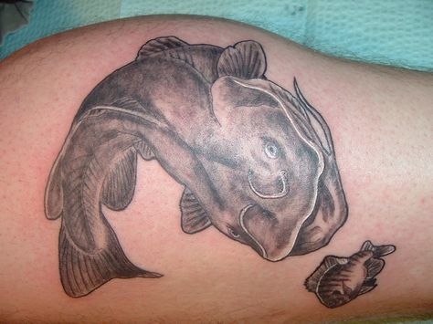 Flat head catfish Catfish Drawing Easy, Traditional Catfish Tattoo, Flathead Catfish Tattoo, Catfish Drawing Sketch, Catfish Art, Catfish Tattoo, Flathead Catfish, Trout Tattoo, Nick Jackson