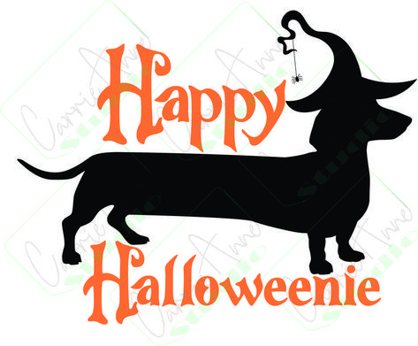 Happy Halloween Dachshund SVG file Happy Halloweenie, Long Haired Dachshund, Surviving Motherhood, Future Design, Digital Image, Dachshund, Drawing And Illustration, Happy Halloween, Svg File