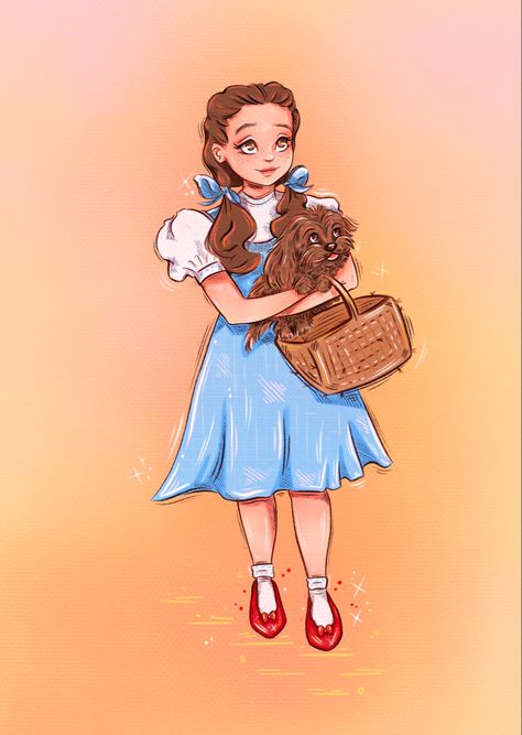 Dorothy Fanart, Ginger Characters, Wizard Of Oz Pictures, Dorothy Halloween Costume, Oz Characters, Wizard Of Oz Characters, Dorothy Wizard Of Oz, Character Fanart, Wizard Of Oz 1939