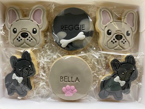 Bulldog Cookies, Dog Themed Birthday Party, Puppy Birthday Parties, Puppy Birthday, Dog Birthday Party, Dog Party, Dog Themed, Dog Birthday, Bday Ideas