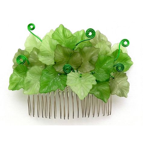 Ivy leaf hair comb, Leaf hair comb, Poison Ivy Hairpiece ($12) ❤ liked on Polyvore featuring accessories, hair accessories, hair comb accessories, hair combs and leaf hair accessories Ivy Accessories, Leaf Hair Accessories, Hair Comb Accessories, Ivy Leaf, Hair Combs, Poison Ivy, Accessories Hair, Hair Comb, Hair Pieces