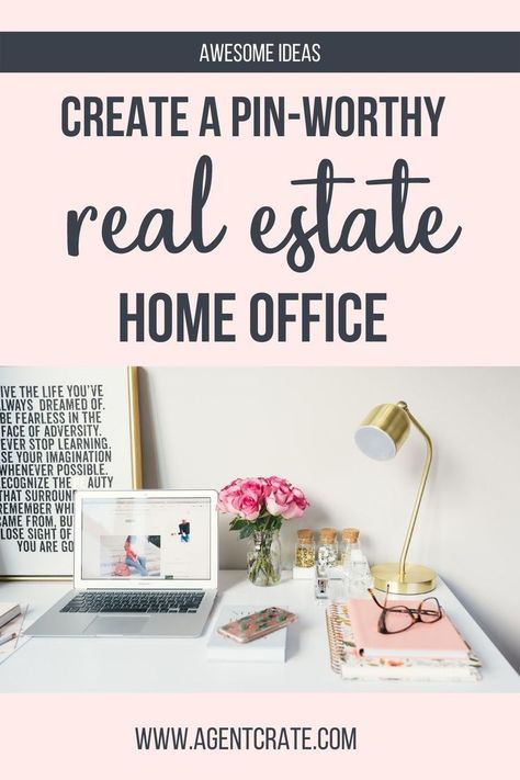 Agents -- you'll love these ideas to create your dream real estate home office! Give your real estate home office workspace a makeover and increase your motivation! #agentcrate… Real Estate Home Office, Estate Agent Office, Real Estate Tips For Buyers, Real Estate Marketing Gifts, Real Estate Marketing Postcards, Real Estate Marketing Quotes, New Real Estate Agent, Real Estate Selling, Real Estate Agent Tips