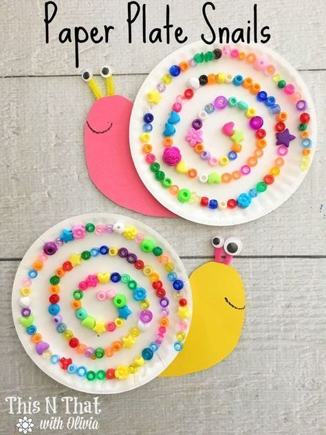 snail craft Snails Craft, Snail Craft, Spring Crafts For Kids, Summer Crafts For Kids, Daycare Crafts, Paper Plate Crafts, Plate Crafts, Kraf Diy, Camping Crafts