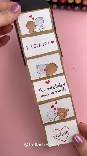 Cute Birthday Cards Love | Homemade Birthday Cards For Boyfriend Love Cute Ideas #CuteBirthdayCardsLove Diy Cards For Boyfriend, Hadiah Diy, Aktiviti Kanak-kanak, Book Crafts Diy, Kartu Valentine, Bff Gifts Diy, Birthday Gifts For Boyfriend Diy, Diy Birthday Gifts For Friends, Diy Gift Set