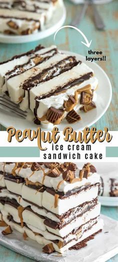 Ice Cream Sandwich Cake Peanut Butter, Ice Cream Cake Peanut Butter, Recess Dessert, Ice Cream Sandwich Cake Recipe, Fudge Peanut Butter, Sandwich Torte, Easy Ice Cream Sandwiches, Cream Sandwich Cake, Desserts Summer