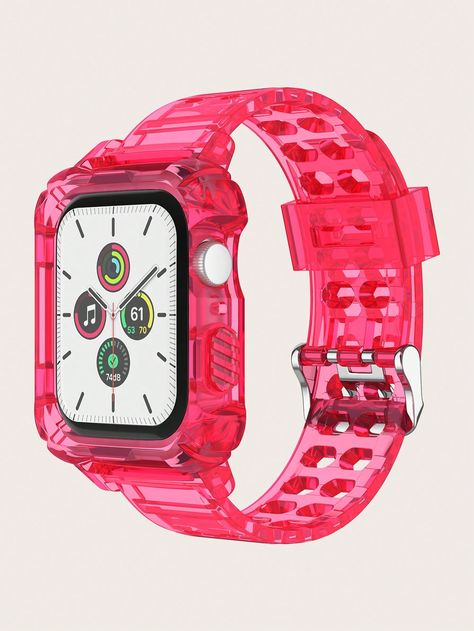 Hot Pink  Collar  TPU  Watch Accessories Embellished   Watch Accessories & Tools Smart Watches, Pink Collars, Watch Accessories, G Shock, Apple Watch Band, Watch Case, Wrap Watch, Apple Watch Bands, Watch Band