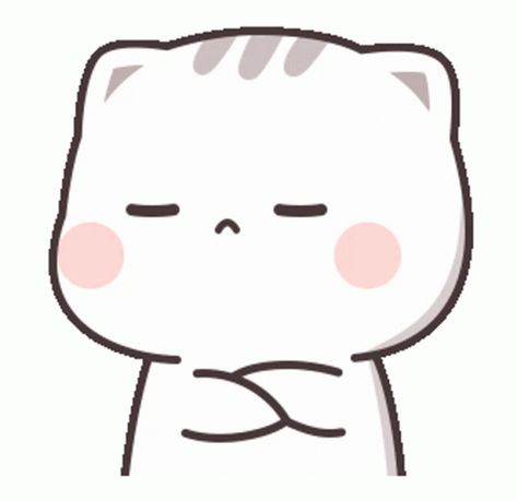 Unhappy Crossed GIF - Unhappy Crossed Arms - Discover & Share GIFs Cutie Cat-chan, Pixel Kawaii, Wallpaper Gatos, Cat Animated, Cutie Cat, Crossed Arms, Chibi Cat, Cute Bear Drawings, Cute Cartoon Images