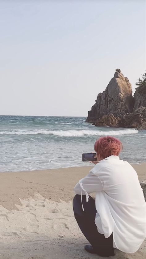 Txt Farewell, Magic Island, Beach Icon, Txt Taehyun, Beach Wallpaper, Blue Springs, Kpop Aesthetic, Blue Wallpapers, Kpop Wallpaper