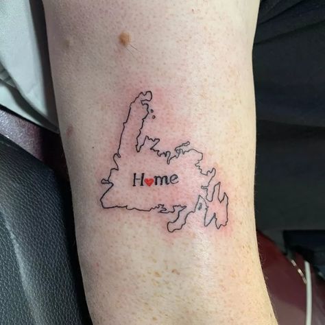 Home is where the heart is Newfoundland Tattoo, Home Is Where, Newfoundland, Where The Heart Is, Workout Videos, Tattoo Ideas, Tattoos, Quick Saves, Art