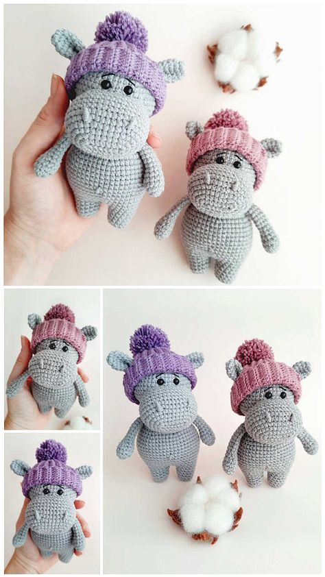 Amigurumi Baby Hippo Crochet Free PDF Pattern - Amigurumi Crochet Small Hippo Free Pattern, Crochet Hippo Amigurumi, Free Arugami Patterns, Crochet Lovely Patterns Free, Beginner Crochet Animals Free Patterns, Crochet Hippo Keychain, Mini Hippo Crochet Pattern Free, Free Pdf Amigurumi Pattern, Crochet Pattern Free Keychain