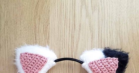 Removable Crochet Cat Ears Pattern Crocheted Cat Ears Free Pattern, Cat Ear Crochet Pattern, Crochet Cat Ears Headband, Crochet Cat Ears For Headphones, Cat Ears Pattern, Cat Ears Crochet, Crochet Cat Ears Amigurumi, Crochet Cat Ears, Beginner Friendly Crochet