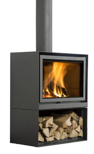 Free Standing Wood Stove, Soapstone Stove, Hearth Pad, Contemporary Fireplace Designs, Log Storage, Gas Fireplace Insert, Wood Stove Fireplace, Wood Heater, Log Burner