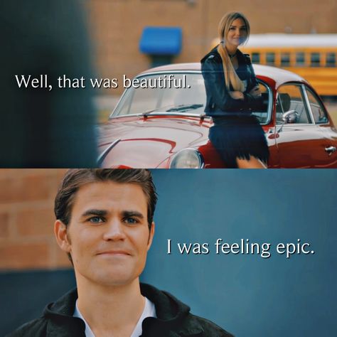 I Was Feeling Epic Wallpaper, I Was Feeling Epic Tattoo Tvd, I Was Feeling Epic Tattoo, Tvd Funny, I Was Feeling Epic, Arielle Kebbel, Vampier Diaries, Epic Tattoo, The Vampire Diaries 3