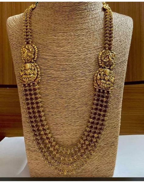 Layered Haram Gold, Peral Necklace, Wedding Jewelry Sets Bridal Jewellery, Neck Pieces Jewelry, Antique Necklaces Design, New Gold Jewellery Designs, Bridal Jewelry Vintage, Antique Jewellery Designs, Beautiful Gold Necklaces