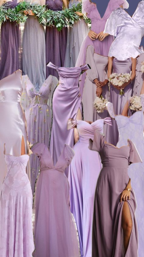 Light Purple Bridesmaid Dresses, Wedding Maids, Wedding Collage, Purple Bridesmaid Dress, Lilac Bridesmaid Dresses, Bachelorette Dress, Purple Bridesmaid Dresses, Purple Prom Dress, Bridesmaid Dress Colors