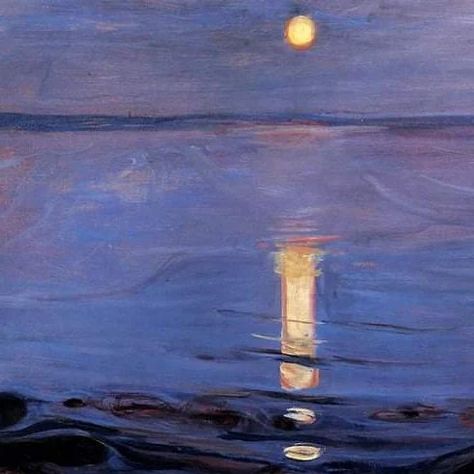 art magazine on Instagram: "Edvard Munch – Summer Night by the Beach, 1902-03" Edvard Munch Paintings Landscape, Summer Night Painting, Edvard Munch Quote, Edvard Munch Paintings, High By The Beach, 19th Century Art, Edvard Munch, Night Landscape, Art Magazine