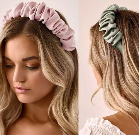 Scrunchie Headband, Bee Painting, Classy Prom Dresses, Clip Hairstyles, Asoebi Styles, Diy Headband, Dressy Outfits, Headband Hairstyles, Fall Hair