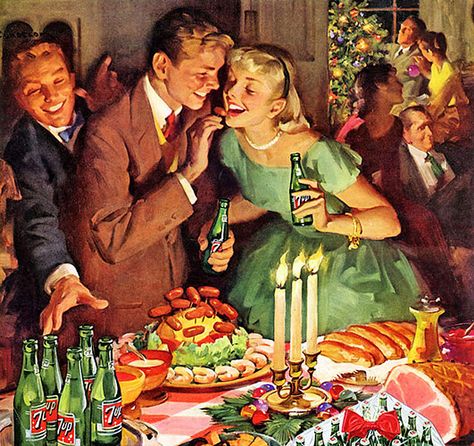 https://flic.kr/p/7nYNUy | 1957 ... 7-Up Christmas Vintage Christmas Party, Images Noêl Vintages, Recipes Southern, Christmas Advertising, Holiday Party Themes, 1950s Christmas, Postal Vintage, Vintage Christmas Images, Christmas Ad