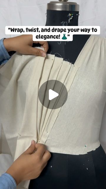 Innovative_bee on Instagram: "“Drape it, shape it, own it! ✨ . . . . #draping#drapingtechnique#drapingdress#fashiondesigner#drapingdesigns#drapingfashion" How To Do Draping, How To Sew Drapes, Draping Dress Pattern Design, Dress Draping Techniques, Draping Dress Pattern, Draping Techniques Tutorials, Draping Pattern, Draping Dress, Draping Techniques