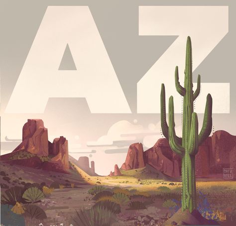 Arizona Mural, Arizona Illustration, Arizona Art, Picture References, Arizona Flag, Arizona Adventure, Real Estate Office, Mural Ideas, Office Inspo