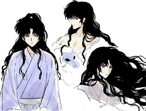 Naraku Fanart, Inuyasha Naraku, Dark Priest, Inuyasha Characters, Inuyasha Fan Art, Studio Ghibli Characters, Inu Yasha, Anime Men, Tokyo Ravens