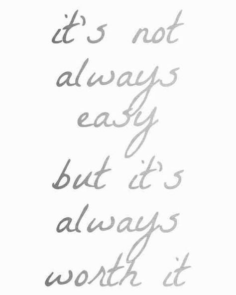 It's not always easy but it's always worth it. Fitness Encouragement, Stunning Quote, Kids Work, It Training, Healthy And Fit, Training Inspiration, Fit For Men, Staying Healthy, Love Family