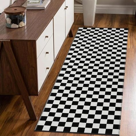 Amazon.com: Seavish Checkered Rug 2x6 Ft Black and White Hallway Runner Rug Washable Indoor Outdoor Entryway Runner Rug Checkerboard Rug Reversible Area Rugs for Bedroom Bathroom Laundry Room Kitchen: Home & Kitchen Rug Checkerboard, Black And White Hallway, Entryway Runner Rug, Area Rugs For Bedroom, White Hallway, Checkerboard Rug, Outdoor Entryway, Entryway Runner, Laundry Room Kitchen