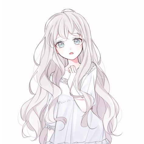 ꒰ 💌 ꒱┆𝚙𝚒𝚗𝚝𝚎𝚛𝚎𝚜𝚝: 𝚊𝚗𝚌𝚒𝚕𝚕𝚞𝚕𝚊 Art Manga, Anime Child, Anime Hair, Anime Kawaii, الرسومات اللطيفة, An Anime, White Hair, Manga Girl, 그림 그리기