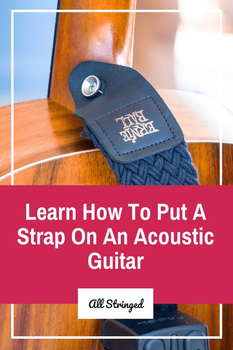 Using a guitar strap is a great way to play your guitar while standing up. Find out how to attach it to your acoustic guitar. --- #guitar #guitarstrap #acousticguitar #guitarist Acoustic Guitar Strap, Guitar Store, Classic Guitar, Guitar Shop, Played Yourself, Guitar Strap, Acoustic Guitar, Guitarist, To Play