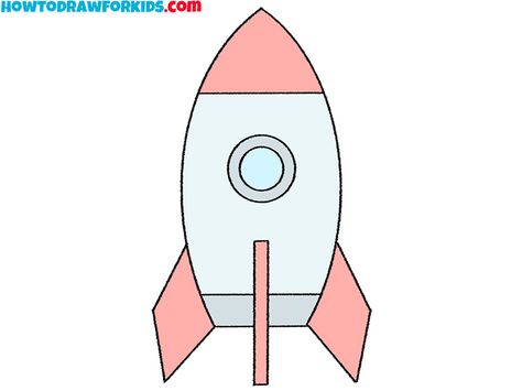 simple rocket drawing for kids Rocket Drawing For Kids, Rocket Drawing, Drawing Ideas For Kids, Learn To Sketch, Bujo Ideas, Coloring Supplies, Preschool Lesson Plans, Preschool Lessons, Pencil And Paper