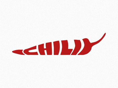 Chili Logo designed by Stefan Göllner. Connect with them on Dribbble; the global community for designers and creative professionals. Chili Garlic Logo, Chili Logo Design, Chilli Branding, Chilli Typography, Chilli Illustration, Pepper Logo Design, Chili Logo, Chilli Pepper Illustration, Typography Drawing