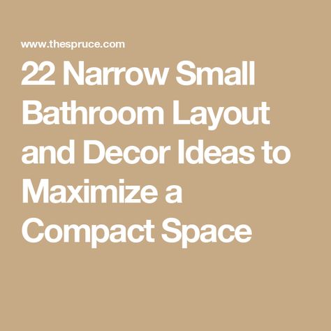 22 Narrow Small Bathroom Layout and Decor Ideas to Maximize a Compact Space Small Narrow Bathroom Layout, Small Bathroom Layout Ideas, Narrow Bathroom Layout, Small Narrow Bathroom, Narrow Bathroom Designs, Minimalist Small Bathrooms, Bathroom Layout Ideas, Ideas Bathroom Decor, Small Bathroom Layout