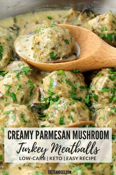 Meal Prep Meatballs, Creamy Parmesan Garlic Mushroom Chicken, Garlic Mushroom Chicken, Stretch Therapy, Salad Recipes Low Carb, Low Carb Meatballs, Keto Easy, Low Carb Salad, Creamy Parmesan