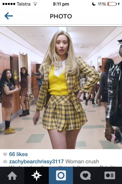 Iggy Azalea inspired by Clueless in her video for 'Fancy' Fancy Iggy, Iggy Azalea, Clueless, Woman Crush, Music Video, Music Videos, Let It Be, Halloween, Music