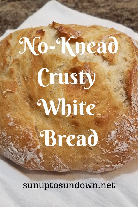 Crusty White Bread Recipe, Dutch Oven Crusty Bread, Homemade Crusty Bread, Crusty White Bread, Crusty Artisan Bread, Homemade Artisan Bread, Pantry Diy, Greek Bread, Oven Diy