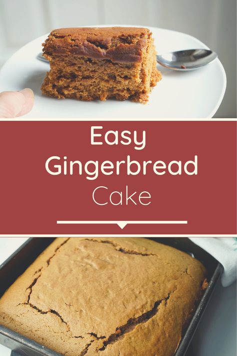 Busy Day Cake Recipe, Moist Gingerbread Cake, Easy Gingerbread Cake, Easy Gingerbread Recipe, Moist Gingerbread, Easy Homemade Desserts, Gingerbread Cake Recipe, Easy Gingerbread, Tasty Cake