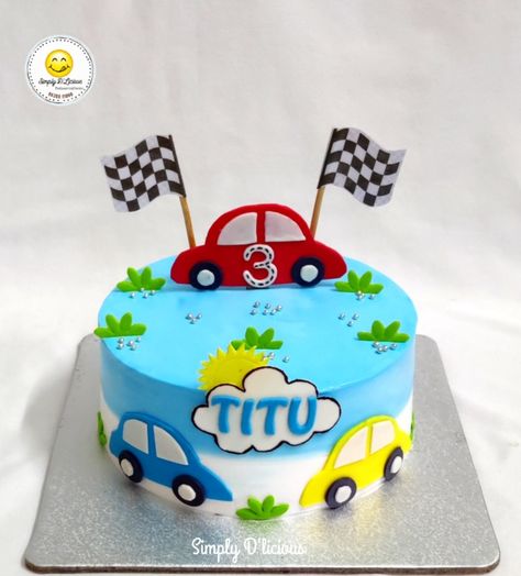 Car Theme Cake Design, Semi Fondant Cake Design, Vehicle Cakes For Boys, Cake Designs For Kids Boys, Car Cake Designs For Kids, Car Theme Cake Boys, Car Theme Cake For Kids, Bus Template, Car Shaped Cake