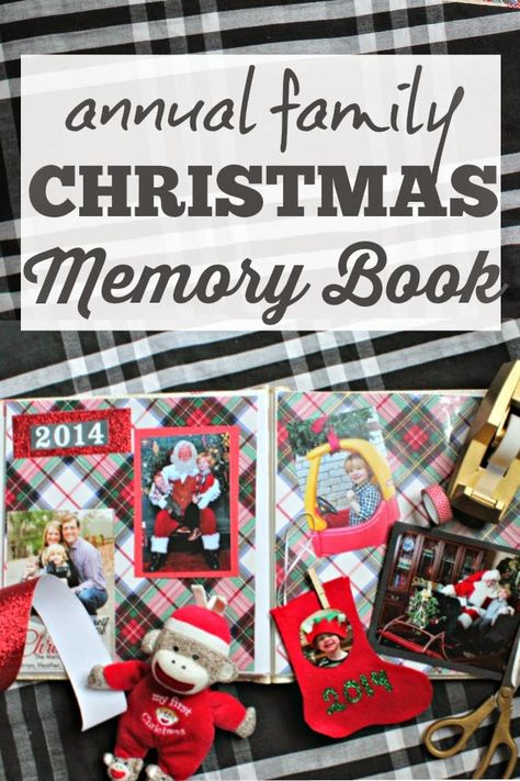 Annual Family Christmas Memory Book | Southern State of Mind Christmas Memory Book, Christmas Card Book, Memory Pictures, Family Photo Album, Christmas Albums, Family Books, Christmas Family Photos, Family Album, Christmas Memory