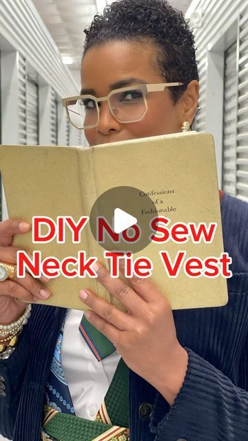 Bengela Holmes on Instagram: "REPOST:  Don’t forget about this one!  Fall is here.  And some patterned neck ties peaking out of your wool blazer will be cute and unexpected.  Have fun and get dressed.😘

All you need are safety pins and 4 neck ties.  Super easy!

#unwastedresale #neckties #necktievest #nosewprojects #diy #diycrafts #necktiestyle" Diy Neck Tie, Necktie Outfit, Diy Necktie, Necktie Projects, Diy Necktie Projects, Floral Denim Pants, Diy Vest, Fancy Tie, Necktie Crafts