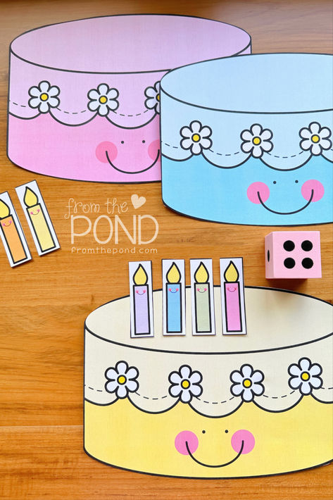 Help students learn to count with 1:1 correspondence and understand that the last number spoken is the quantity of the set with our fun birthday cake game! It includes math game mats, candles cards,a digital game, a math craft and more - learn more on the blog post! 1:1 Correspondence Activities Preschool, Number Activity For Kindergarten, Birthday Kindergarten, Numeracy Activities, Instructional Materials, Candle Printable, From The Pond, Vbs 2024, Counting Games