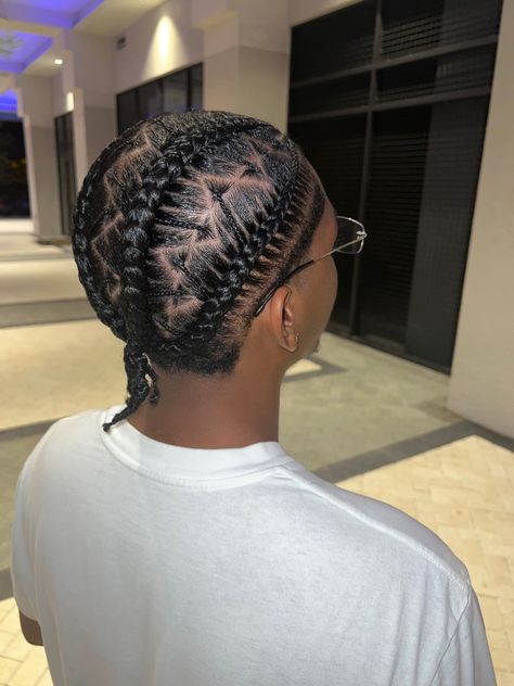 Short Hair Braids Men Black, Men Hairstyle Braids, Cainrow Hairstyles, Mens Braids Hairstyles Cornrows, Men Hairstyle Ideas, Cornrow Styles For Men, Cornrow Braids Men, Mens Twists Hairstyles, Boy Braids