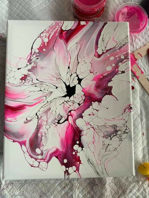 Acrylic Pour Painting For Beginners, Original Canvas Art, Acrylic Pouring Techniques, Flow Painting, Painting For Beginners, Acrylic Pour Painting, Soyut Sanat Tabloları, Acrylic Pouring Art, Paint Pouring