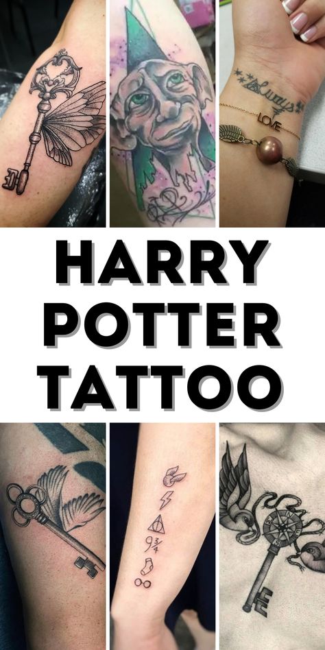 Harry Potter Tattoo Ideas: A Magical Tribute to the Wizarding World Harry Potter Family Tattoo, Harry Potter Tattoos Luna Lovegood, Mauraders Map Tattoos, Harry Potter Phoenix Tattoo, Harry Potter Tattoos Sleeve, Unique Harry Potter Tattoo, Tinkerbell Tattoo Ideas, Harry Potter Tattoo Designs, Small Harry Potter Tattoo