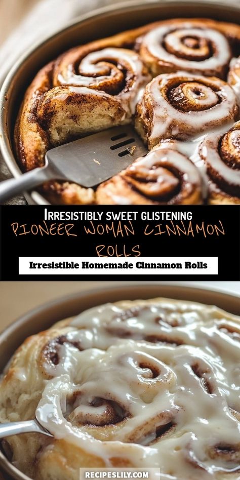 I can't resist these homemade cinnamon rolls! Soft, gooey, and topped with a luscious glaze, they're perfect for breakfast or as a sweet treat anytime. Follow my simple steps and bring the cozy aroma of freshly baked cinnamon rolls into your kitchen! Cinnamon Rolls Homemade Pioneer Woman, Homemade Sweet Rolls Easy, Pioneer Woman Cinnamon Rolls Recipe, Homemade Sweet Rolls, Overnight Cinnamon Rolls Recipe, Pioneer Woman Cinnamon Rolls, Pioneer Recipes, Overnight Cinnamon Rolls, Homemade Cinnamon Rolls