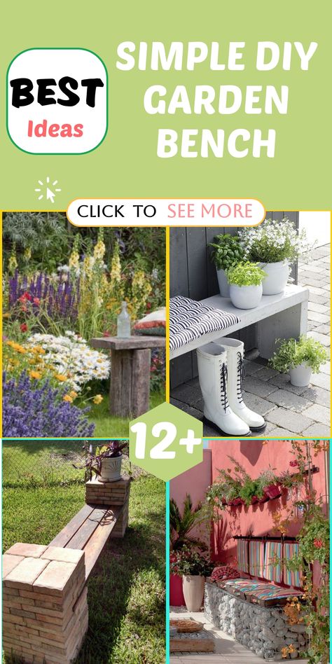 Elevate your garden with these effortless DIY bench ideas tailored for beginners and anyone seeking a simple project to enhance their outdoor sanctuary. Embrace the charm without the complexity as you delve into easy-to-follow designs that won't overwhelm you. With basic materials and clear instructions, crafting a delightful bench is within reach, transforming your garden space affordably. Let this project be the start of your creative journey, allowing you to revel in the fulfillment of adding Bench Ideas Outdoor, Diy Bench Ideas, Wine Barrel Garden, Vibrant Flower Arrangements, Diy Garden Bench, Garden Bench Ideas, Unique Bench, Pallet Garden Benches, Avocado Benefits