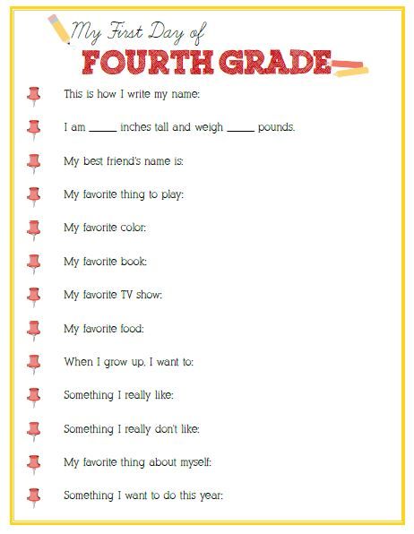 First Day of Fourth Grade Interview - Click image or link below to download Interviews for every grade! 6th Grade Promotion Ideas, 6th Grade Graduation Ideas, 6th Grade Graduation, Watercolor Graduation, 5th Grade Graduation, School Interview, Preschool Graduation, Kindergarten First Day, Kindergarten Graduation