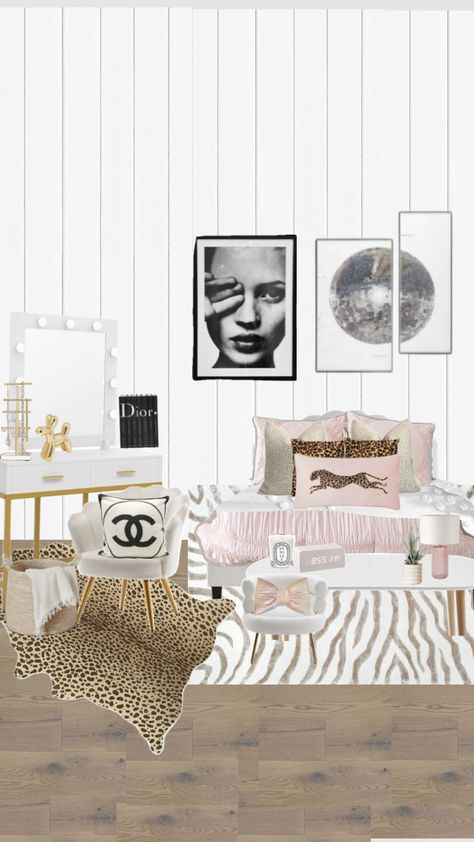 Room inspo #roominspo #outfitinspo #beauty #vibes #wallpaper #outfitinspo #outfitinspo #beauty #vibes #wallpaper Stockholm Style Bedroom Aesthetic, Glamour Room Ideas, Teen Room Wallpaper, It Girl Room, White And Pink Bedroom, Trendy Room Ideas, Dream Teen Bedrooms, Cool Girl Rooms, Glamour Room