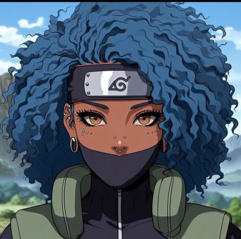 Animated Black Characters, Stylized Cartoon Art, Anime Black Girlies, Black Naruto Characters, Black Anime Girlies, Black Anime Pfps, Anime Black People, Black Anime Oc, Black Anime Characters Women