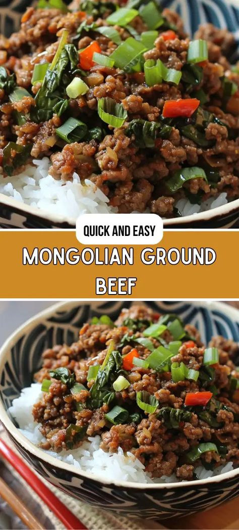 Mongolian Ground Beef: A Flavorful and Quick Delight Hawaiian Ground Beef, Orange Ground Beef, Ground Beef Recipes International, Mongolian Ground Beef, Beef Wraps, Mongolian Beef Recipes, Millet Recipes, Ground Sirloin, Lunch Appetizers